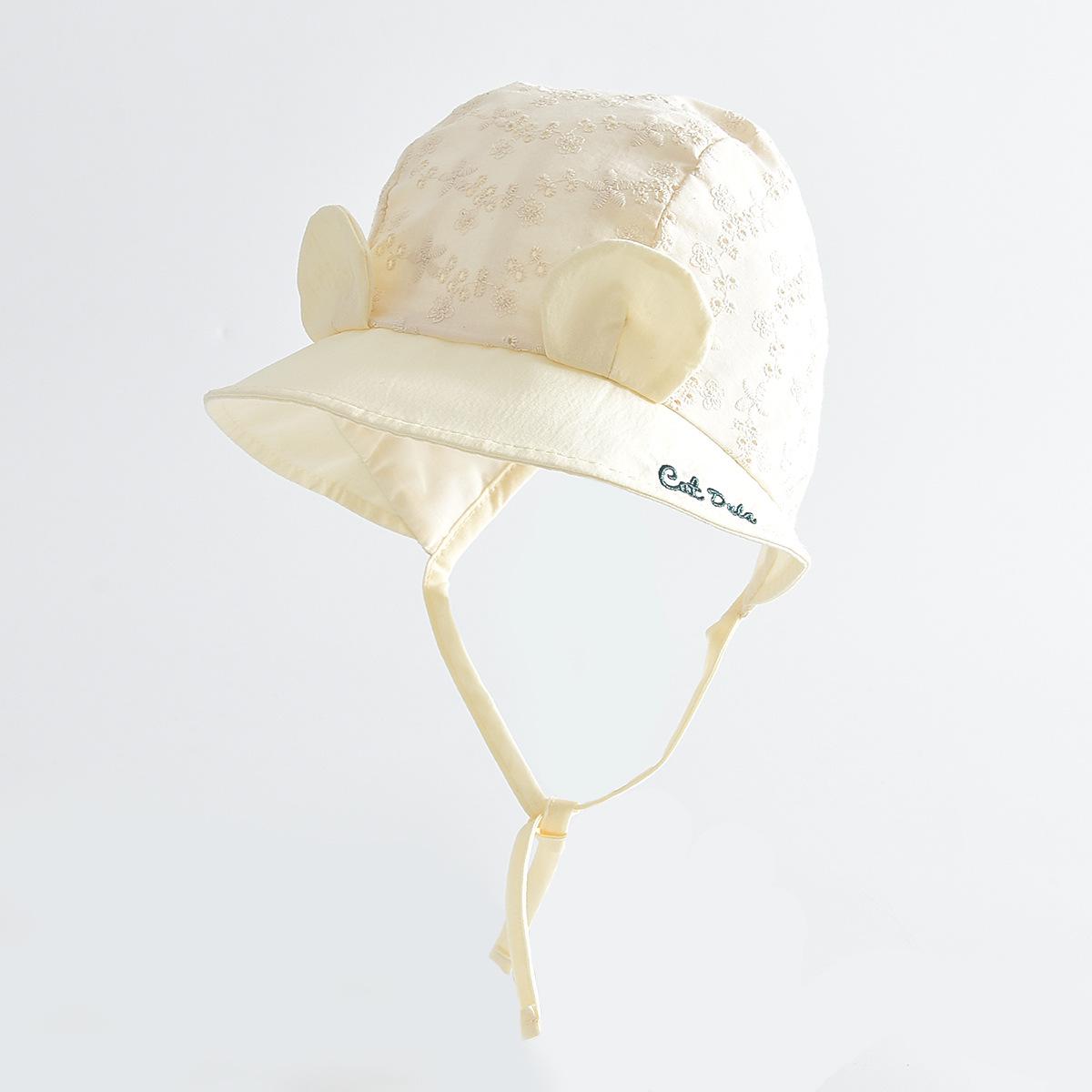 

Lightweight Baby Sun Hat - Soft Brim Cute Bucket Fisherman Style Hat circumference 42-44 cm світло-бежевого кольору