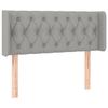 VidaXL Tête de Lit à LED Meuble de Chambre à Coucher Accessoire de Lit Simple Tête de Cadre de Lit Intérieur Gris Clair 3123562