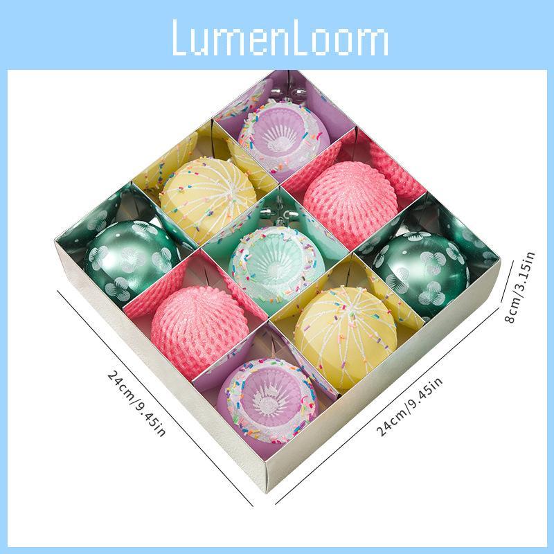 Christmas Scene Decor With Plastic Christmas Balls For Modern Holiday Tabletop Display