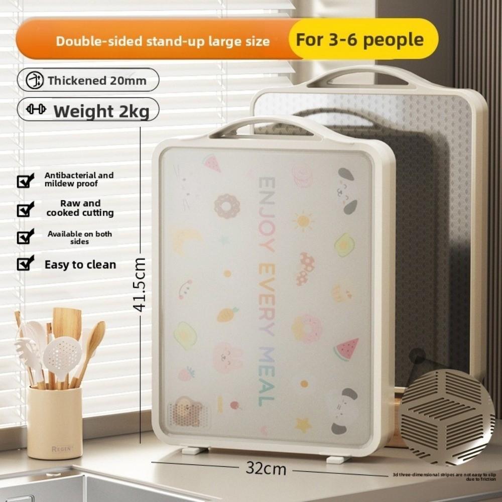 Stainless Steel Cutting Board Double Sided Antibacterial Chopping Board Cut Vegetables Meat Stand-up Cutting Boards Mats