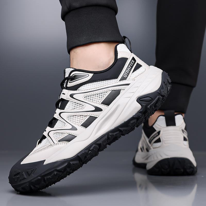 Men'S Comfortable Sports Shoes In Spring And Autumn Anti Slip And Wear-Resistant Hiking Shoes Mesh Breathable Hiking Shoes
