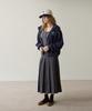 Opeundoeoseutyudio Medium Long Pleated Skirt Deep Gray