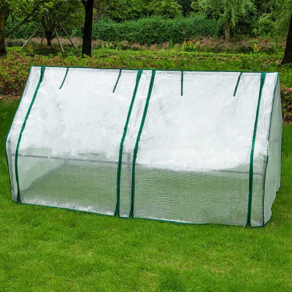 180x90x90 Cm Mini Greenhouse Cover With Roll-Up Shutters Door Plant Growth Tent Walk-in Greenhouses For Outdoors Without Bracket