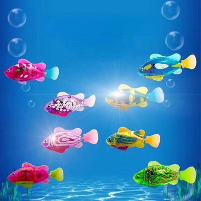 New Cat Toy LED Interactive Swimming Robot Electronic Fish Toys Cute Styling Glowing Simulation Electric Fish Toy Pet Products