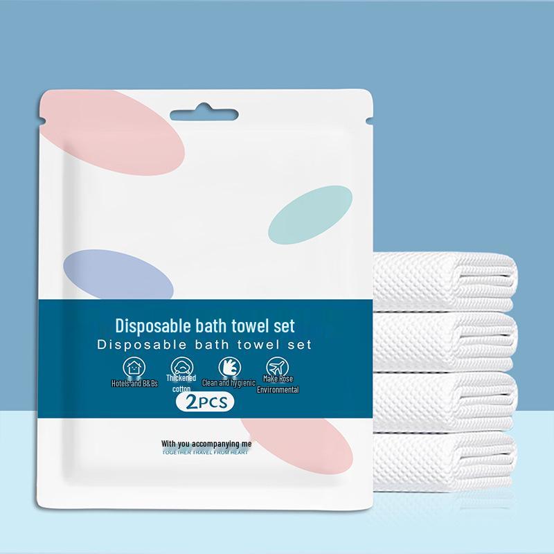 Compressed Pure Cotton Travel Face Towel: Disposable, Thickened, Enlarged, Individually Packaged for Bath & Hotel.