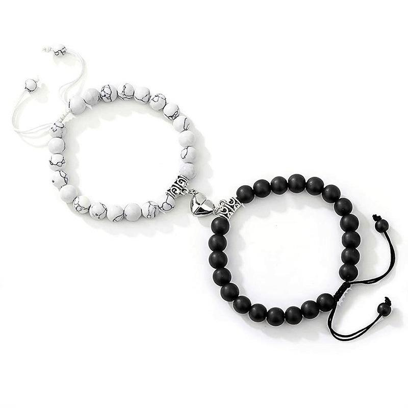 JYL TS Bracelet Magnetic Couple Beaded Deepens Affection & Harmonizes Relationships Style-3