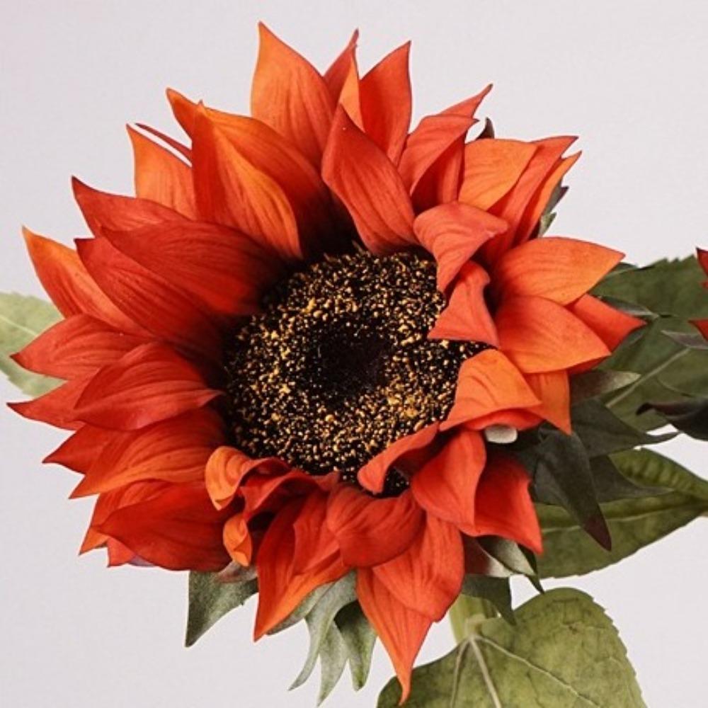 70cm Oil Painting Sunflower Flower Handmade Silk Fake Flowers  Home Decoration
