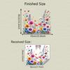 Beautiful Flowers Wall Stickers Double Sided Self-adhesive Background Decor Decals Creative Waterproof