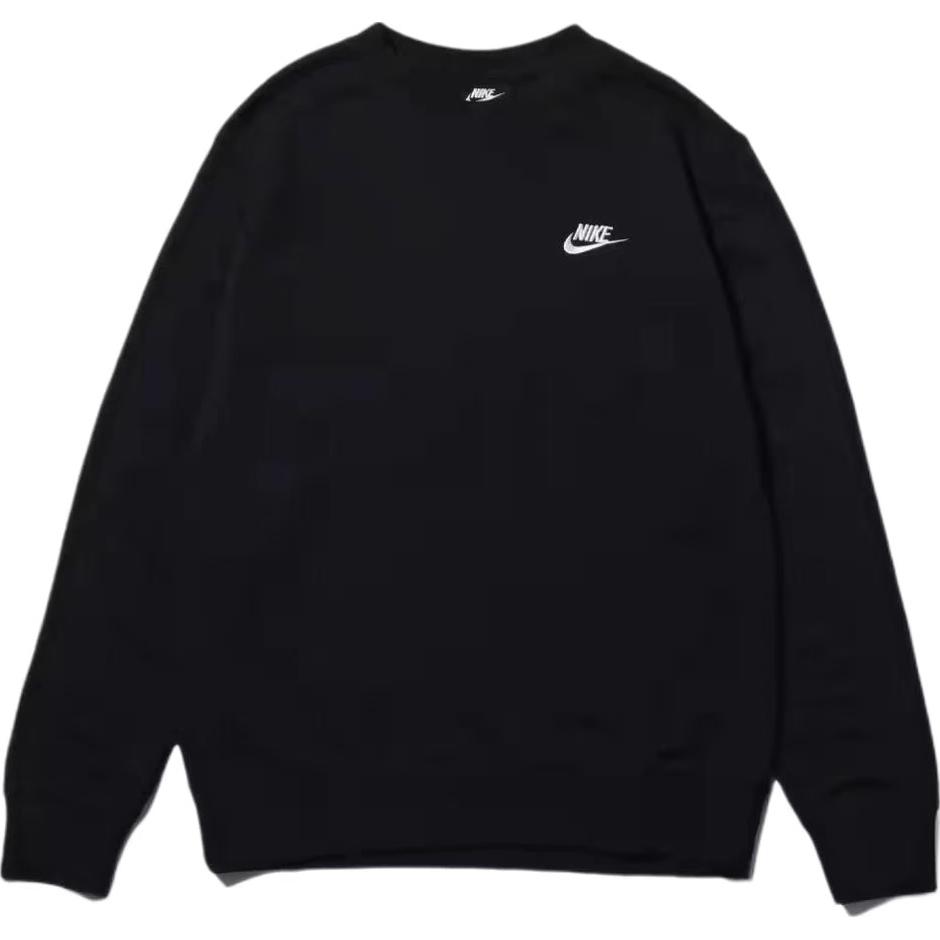 Nike Fashion Outdoor Breathable Urban Commuting Versatile Logo Round Neck Sweatshirt Unisex sweatshirt Black BV2667-010(TEAM1061-3.3.4)