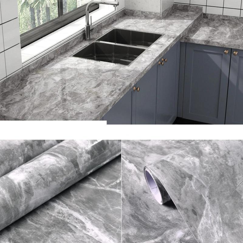 Pearl White DIY Decorative Film PVC Self Adhesive Wall Paper Furniture Renovation Stickers Kitchen Cabinet Waterproof Wallpaper