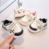 2026Spring toddler walking shoes for girls, Korean style versatile white shoes with soft soles for children, boys and girls