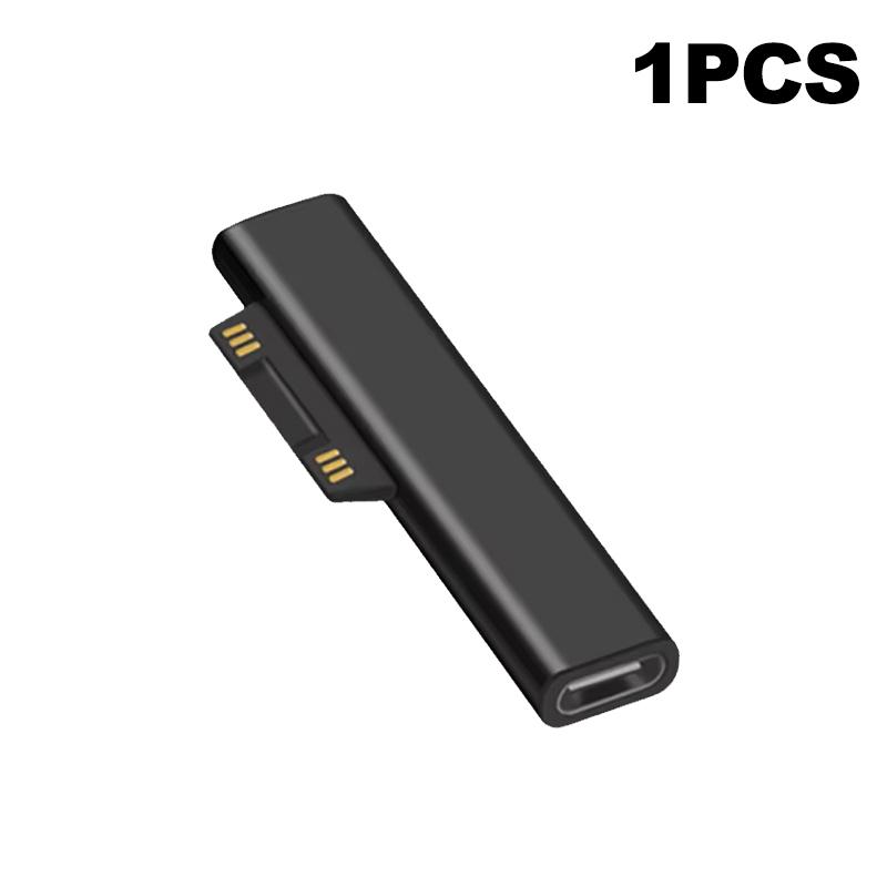 

65W 102W PD Fast Charging USB C Power Supply Connecting for Microsoft Surface Pro X 8 7 6 5 4Go Book USB C Female Converter Plug 65W 1Pcs