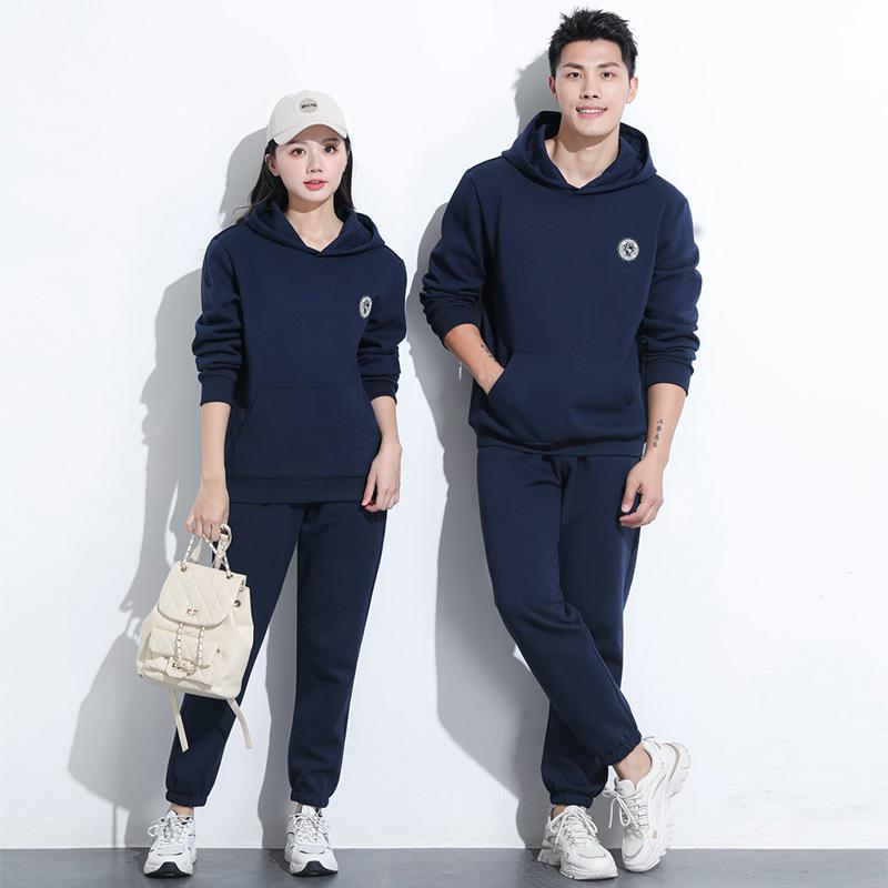 

Унисекс Худи-пуловер и брюки - Повседневная спортивная одежда для пар на весну и осень XL