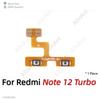 OEM On Off Buttons key Volume Power Flex Cable For Xiaomi Redmi Note 12 15 12C 15C 12R 12s Turbo Pro Max Plus 4G 5G