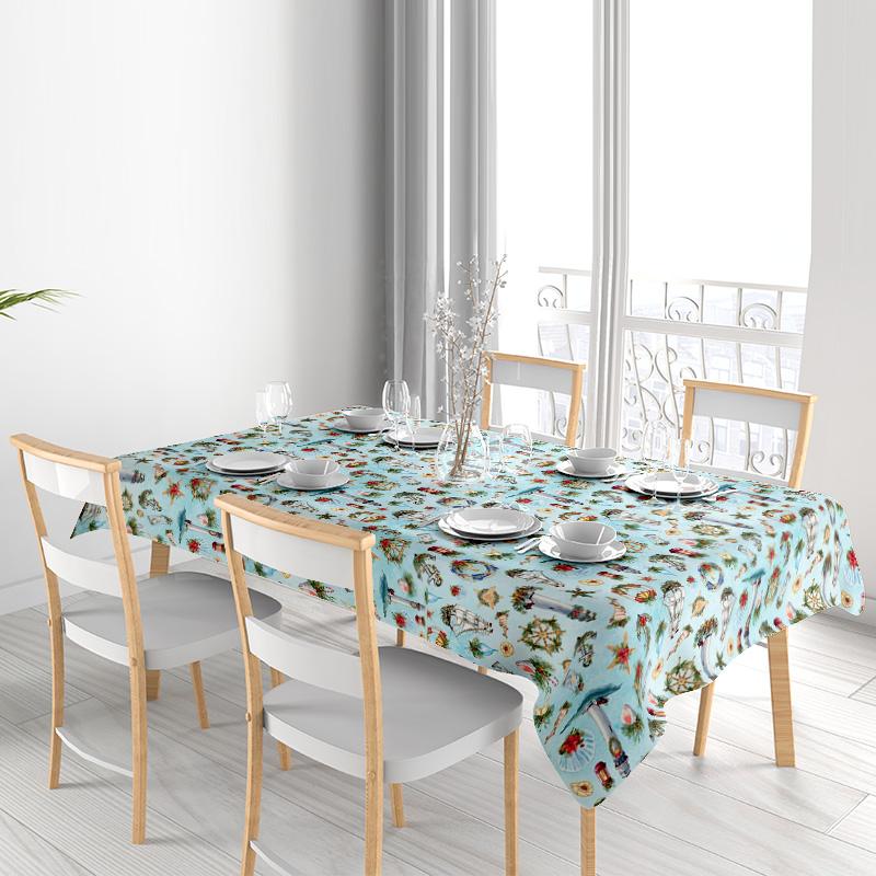 Waterproof Floral Tablecloth Vintage Farmhouse Kitchen Dining Table Cover Washable Decorative Table Topper for Party Wedding Dec