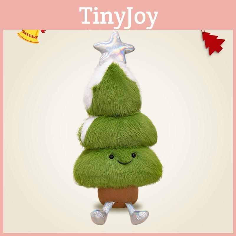 Christmas Tree Plush Ornament With Soft Plush Fabric For Holiday Party Props And Photo Accessories