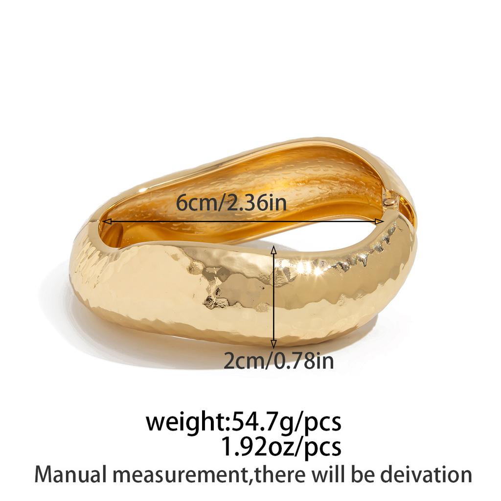 DIEZI 3 Style Exaggerated Wide Cuff Bangles Fashion Hip Hop Gold Silver Color Geometric Metal Bangles For Women Bracelet Men