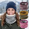 Autumn Winter Fleece Neck Warmer Windproof Thermal Scarf for Outdoor Cycling Hiking Cold Weather Christmas Gift
