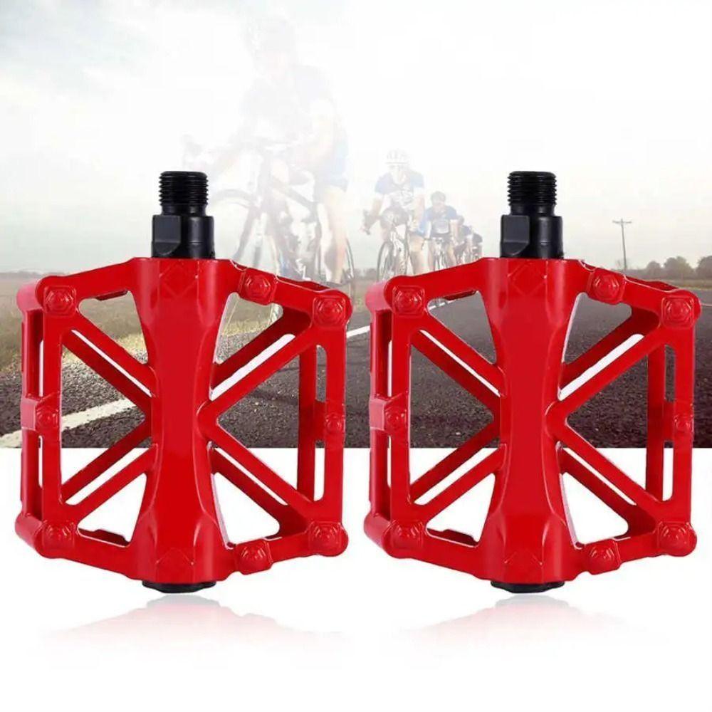 1 Pair Double Ball Bicycle Pedals Aluminum Zinc Zinc Alloy Cycling Treadle Platform  Road Cycling Accessories