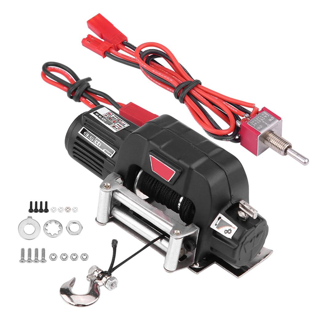 110 Scale Crawler Winch With Control System Set for Traxxas HSP Redcat RC4WD Off road Car