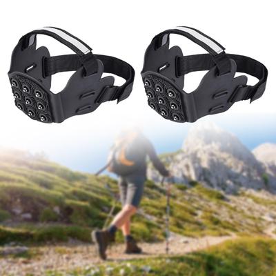 Crampons Spikes Grips 9 Point Cleats Non Slip Traction Ice Grippers for Hiking
