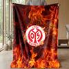 Mainz FC Weiche Flanell-Fleece-Decke Leicht Gemütlich Warm Überwurfdecke für Sofa Bett Heimdekoration