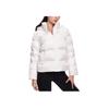 SAUCONY Solid Color Hooded Woven Jacket Down Coat Women Outerwear Pearl-White SC1230098A-WT02