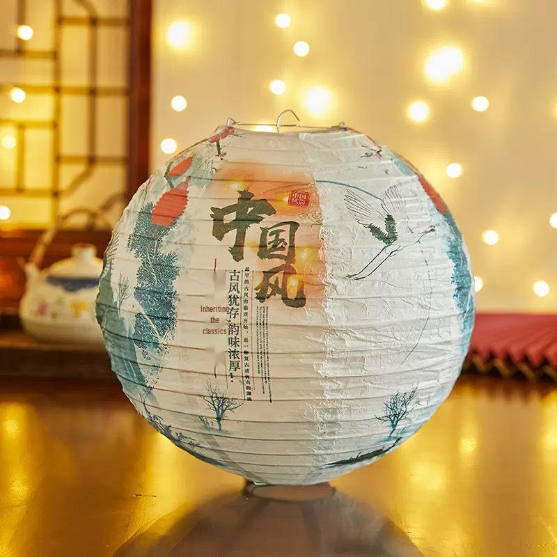 2025 Chinese Style Red Lantern: Dragon Boat & Mid-Autumn Festival Decorative Pendant with Luminous Design for Spring Festival & National Day.