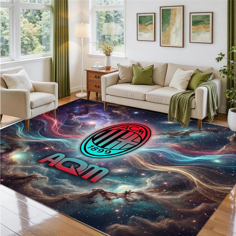 AC Milan Design Crystal Velvet Rug Soft Decorative Mat for Bedroom Entrance
