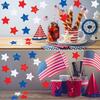 Geyee 108 Pcs Patriotic Star Cutouts 4th of July Independence Day Accents for DIY Bulletin Board Red White and Blue Star Cutouts for Kids Patriotic