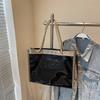 Popular transparent large-capacity bag women's new fashion jelly shoulder bag tote bag