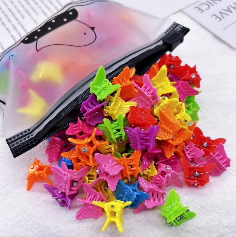 10/20 Stück Bunte Kleine Haarspangen Mädchen Niedliche Blume Schmetterling Haarspangen Haaraccessoires Kinder Cartoon Haarklammern Kopfschmuck Geschenk