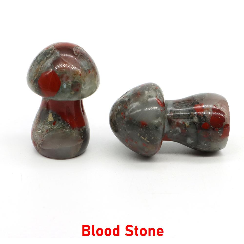 1.5" Natural Crystal Mushroom Gem Quartz Mushroom Mineral Healing Reiki Home Decoration Diy Crafts Gift Aquarium Stone