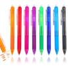 8 Colors 0.7mm Magic Retractable Erasable Pen  Gel Pen Set Erasable Refill Rod Office School Writing Tool Press Button Handle