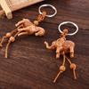 Toy Carving Cartoon Pendant Weaving Key Chains Lucky Horse Keychain Key Holder Lucky Horse Keyring