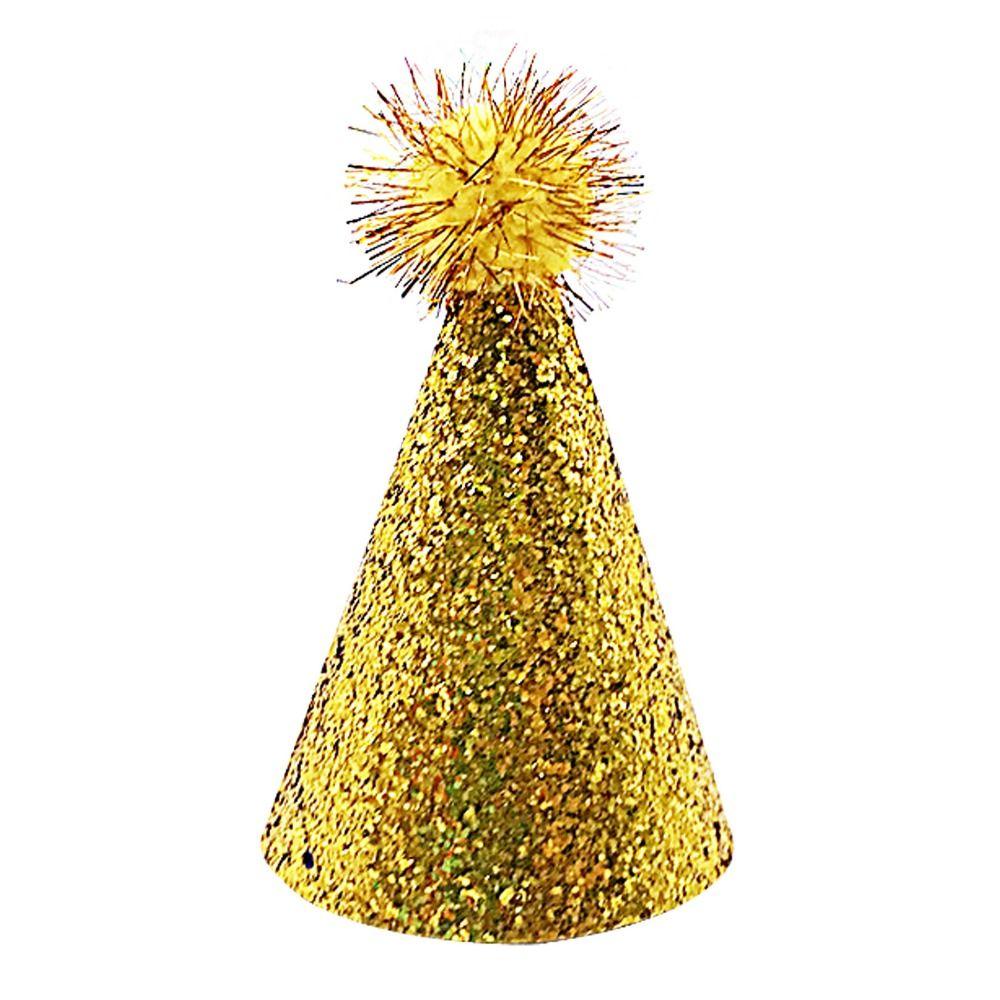 Decorative Dog Sparkling Hat Foldable Cat Headgear Pets Accessories Pet Birthday Hat  For Dogs Cats