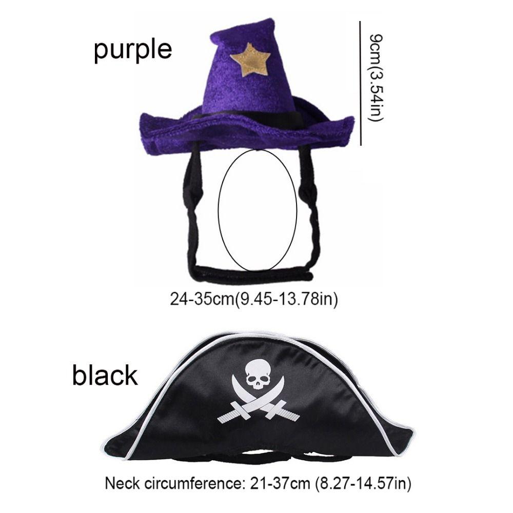 Breathable Pet Pirate Hat Soft Cat Spider Hat Dog Cosplays Hat  Cosplay Party