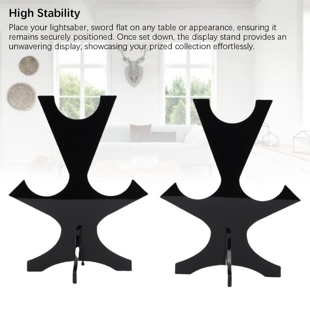 2Pcs Length Adjustable Sword Display Stand Acrylic Adjustable Sword Holder Home Organization