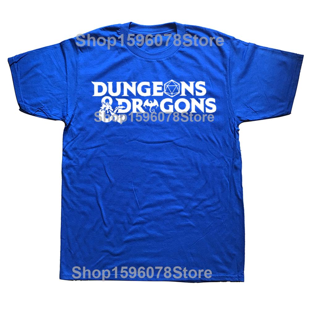 Summer Dungeon And Dragon Game Fans Men Women's T Shirt Outfits Vintage Tee Shirt T-Shirts 100% Cotton Printed Clothing