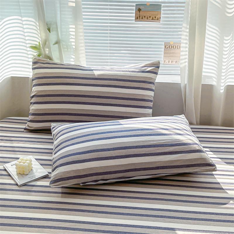 Stripe Style Pillow Case 100% Cotton Pillow Cover 2pcs Pillowsham Home Bed Pillowcase 48x74cm Pillowslip Fundas De Cojines