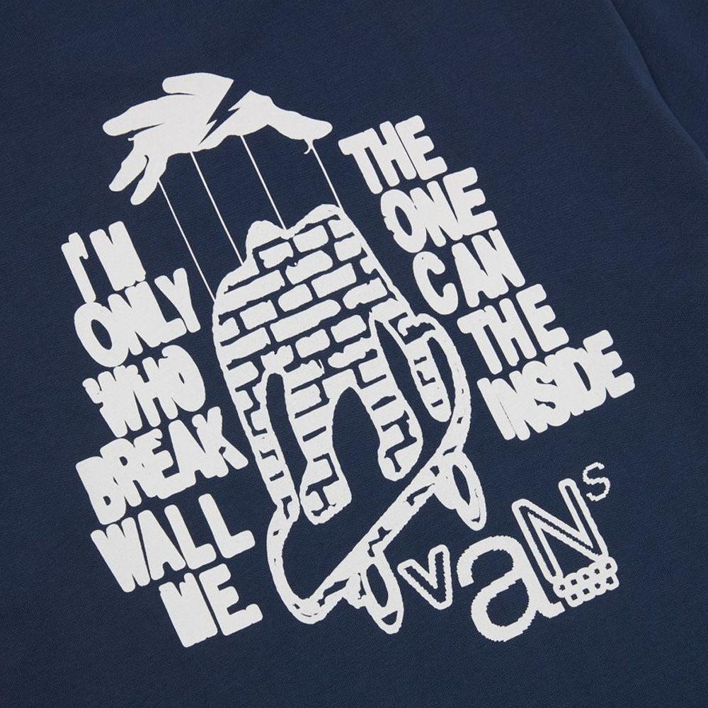 Vans X Asian Artist Collection SS24 Brand Logo Casual Round Neck Short Sleeve Nautical T-Shirt Unisex T-Shirts Deep-Blue VN000HA8LKZ1