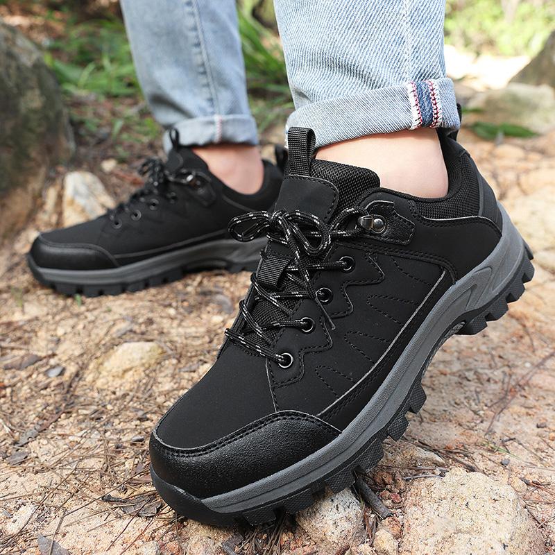 Autumn New Men'S Plus Size Outdoor Sports Shoes Lightweight Breathable Durable Anti Slip Hiking Shoes 39-48