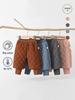 Colorful Warm Fleece Cotton Baby Pants: Waterproof, Padded, Elastic Cuff for Autumn & Winter