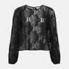 Beverly Spitzenbluse lange Ärmel Damen OBJECT