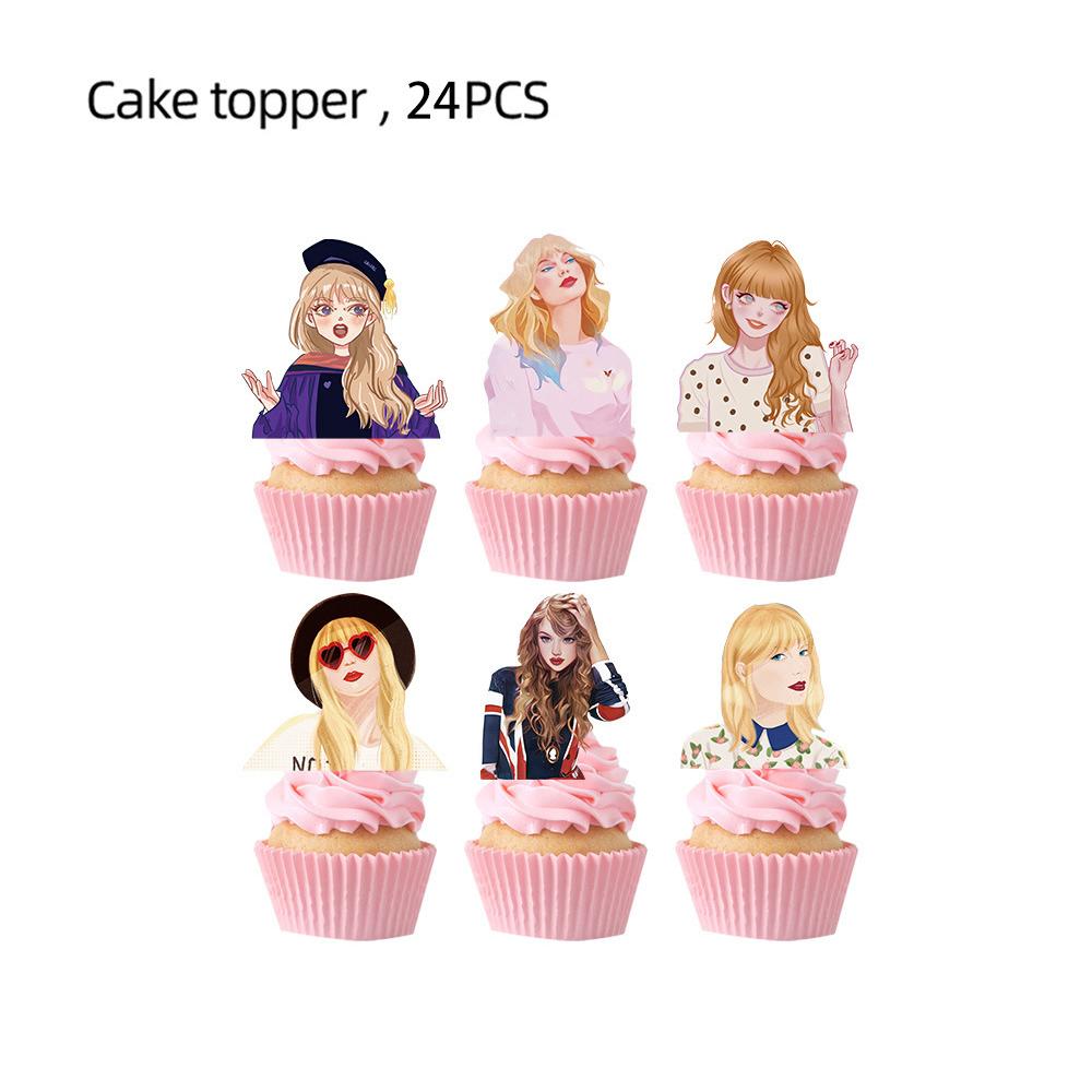 Taylor Singer Party Decorations Including Cake Topper Banner Balloon For Fans