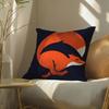 Twin Impression Color Pattern Cushion Cover Silky Elegant Comfort Sofa Bed Invisible Zipper Beach Pillowcase