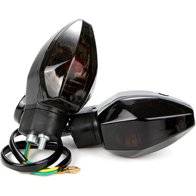 Turn Indicator 1 Pair for Ho&nda Grom MSX 125 2017-2020 Motorcycle Amber Light Clear Lens Turn Signals Indicators 12V Bulb Lights