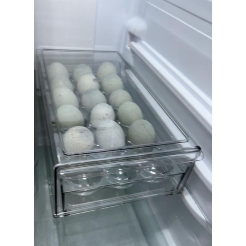 12/18 Grid Drawer Style Egg Holder Food Grade Stackable Fresh Keeping Box Kitchen Fridge Household Egg Storage Organizer Shelf