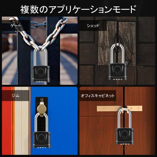 Diyife Upgraded Large Waterproof Padlock, Outdoor Padlock with One-Touch Unlock, 4-Digit Combination Lock, 8mm Thick 304 Stainless Steel Locker, Anti-
