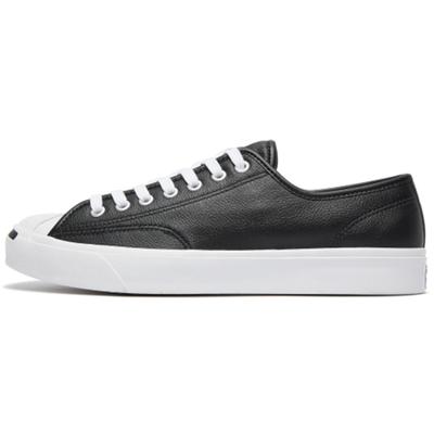 Jack Purcell Leather Smile Non-Slip Resistant Low-Top Board Shoes Unisex Black